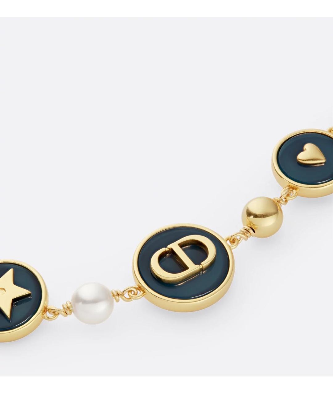 CHRISTIAN DIOR Золотой металлический браслет, фото 2