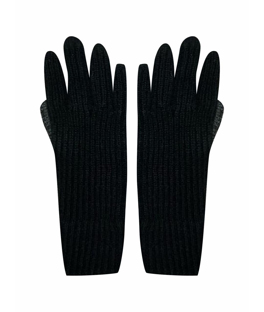 ZILLI Черные кашемировые перчатки, фото 1