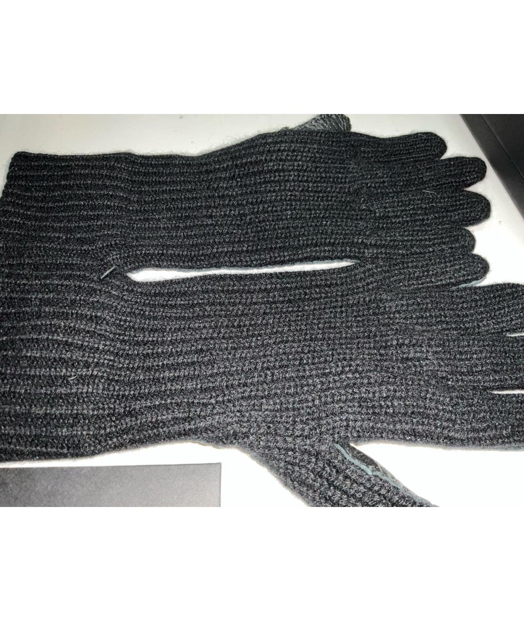 ZILLI Черные кашемировые перчатки, фото 3