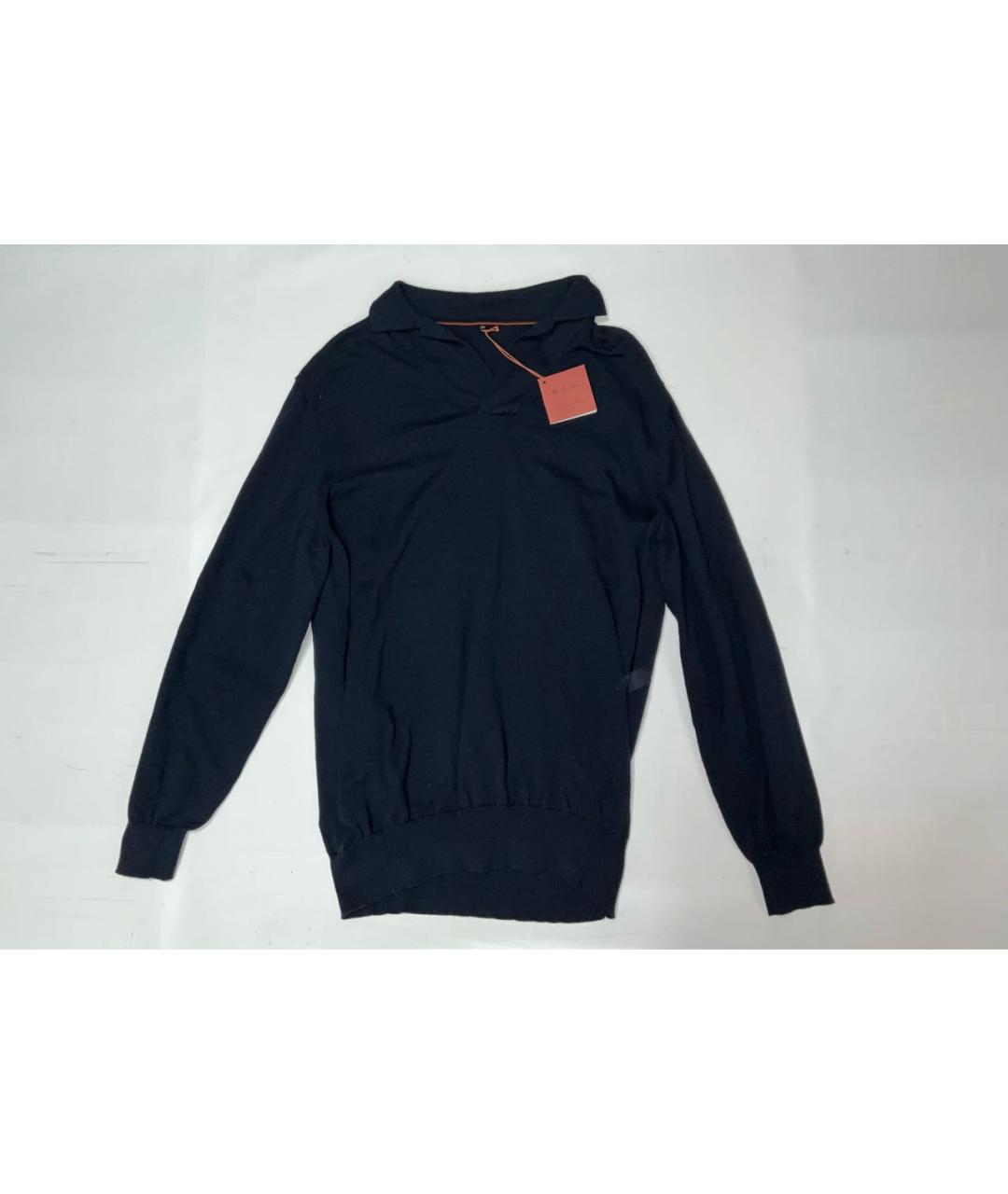 LORO PIANA Синий кашемировый джемпер / свитер, фото 5