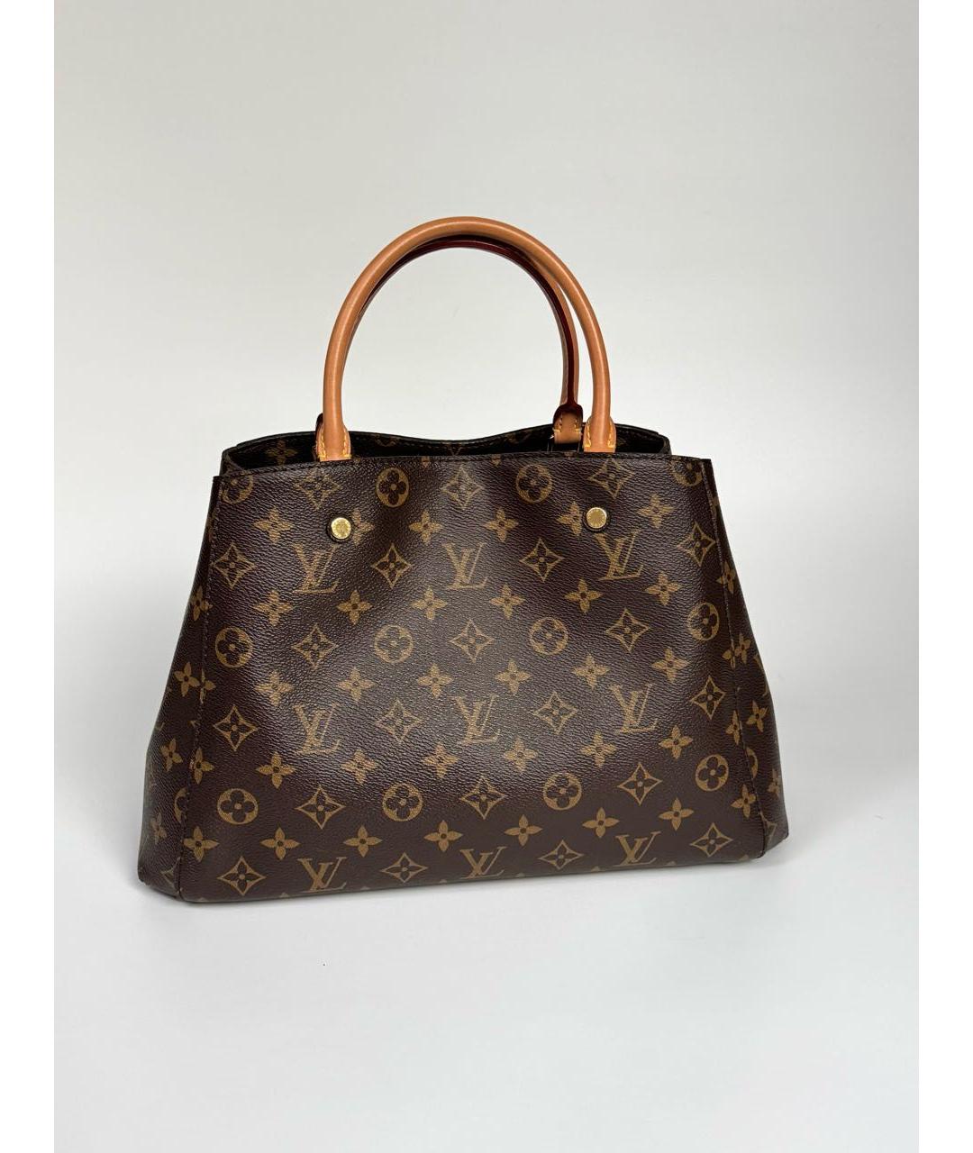 LOUIS VUITTON Коричневая сумка тоут, фото 3