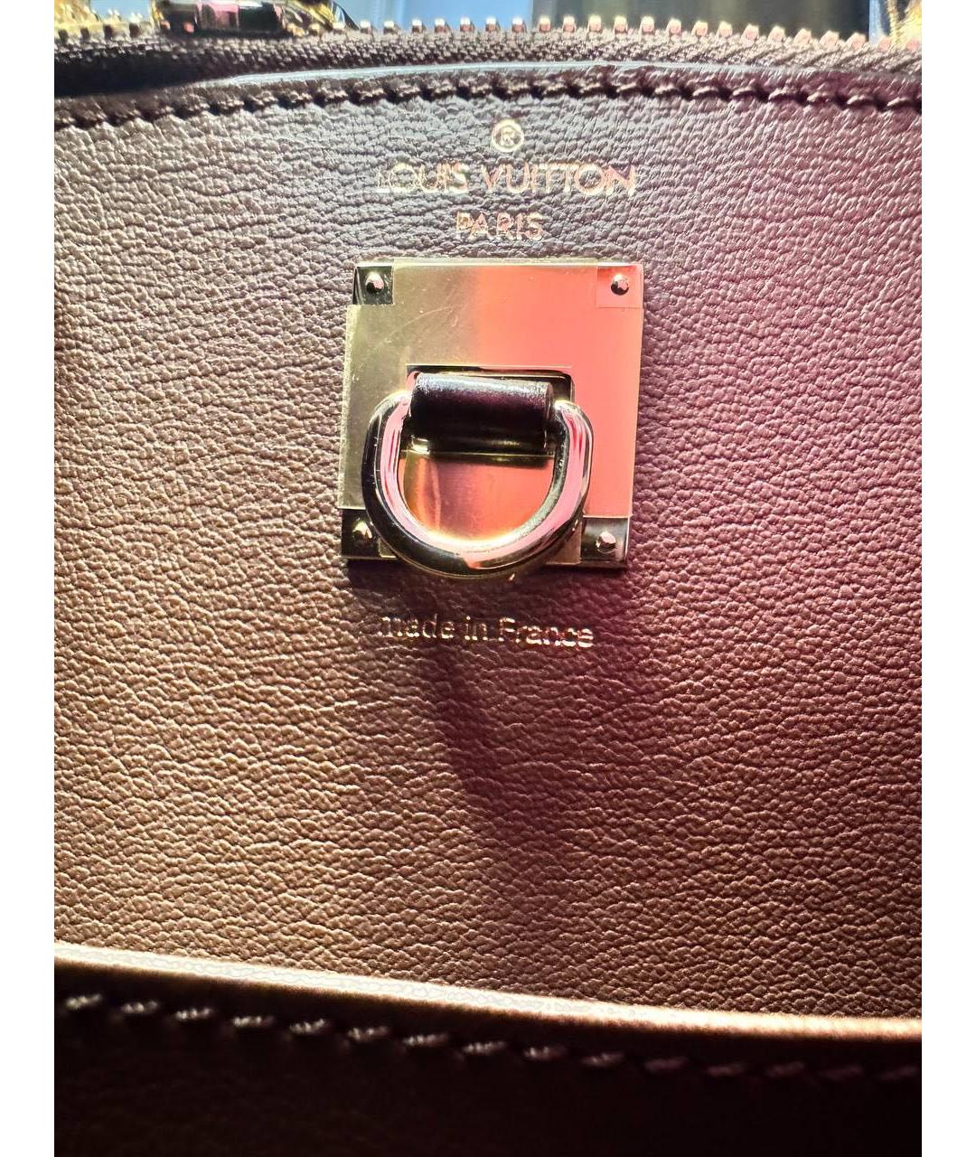 LOUIS VUITTON Коричневая сумка с короткими ручками из экзотической кожи, фото 5