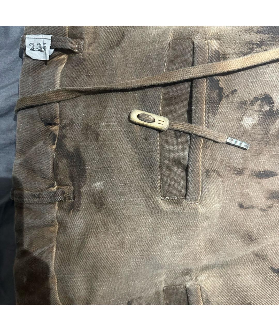 11 BY BORIS BIDJAN SABERI Коричневые хлопковые джинсы, фото 5