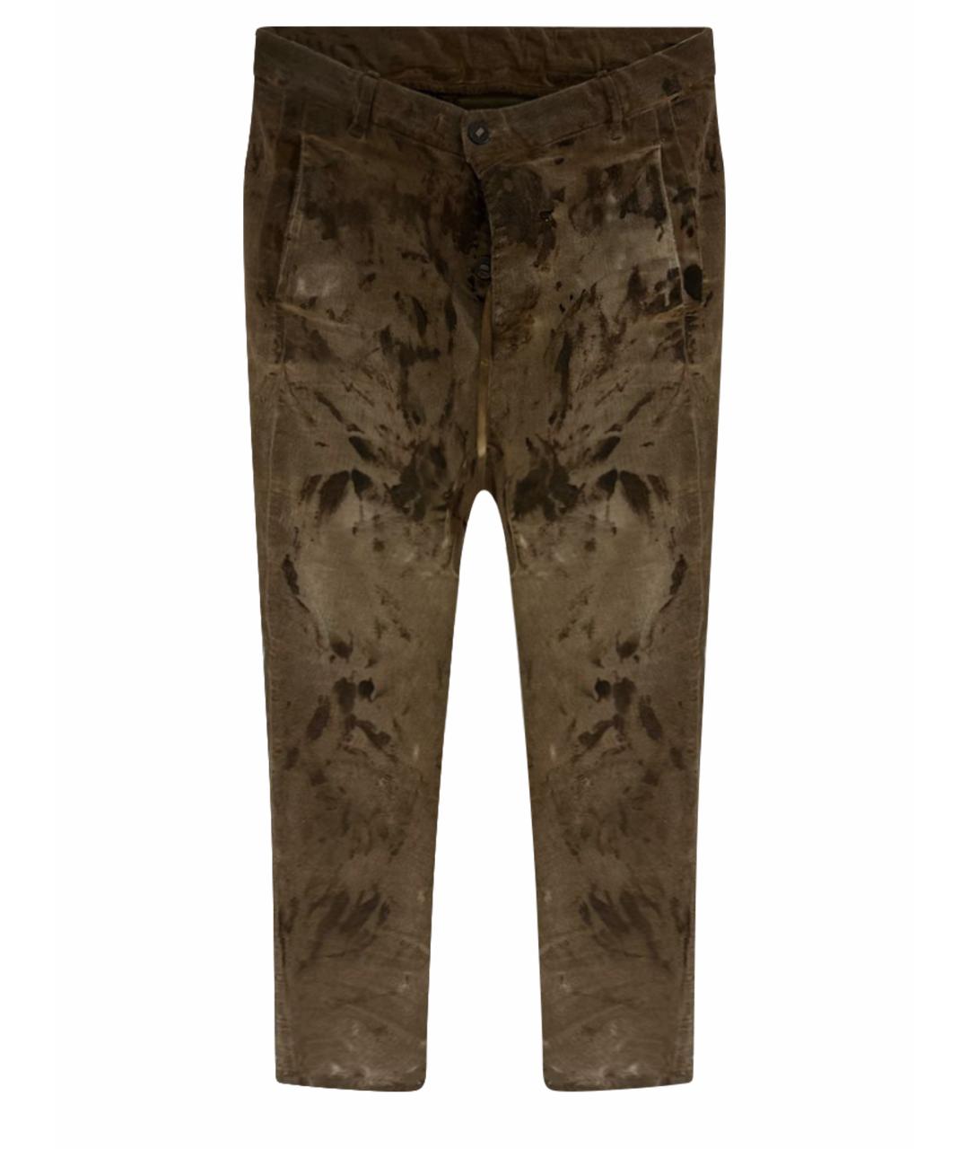 11 BY BORIS BIDJAN SABERI Коричневые хлопковые джинсы, фото 1