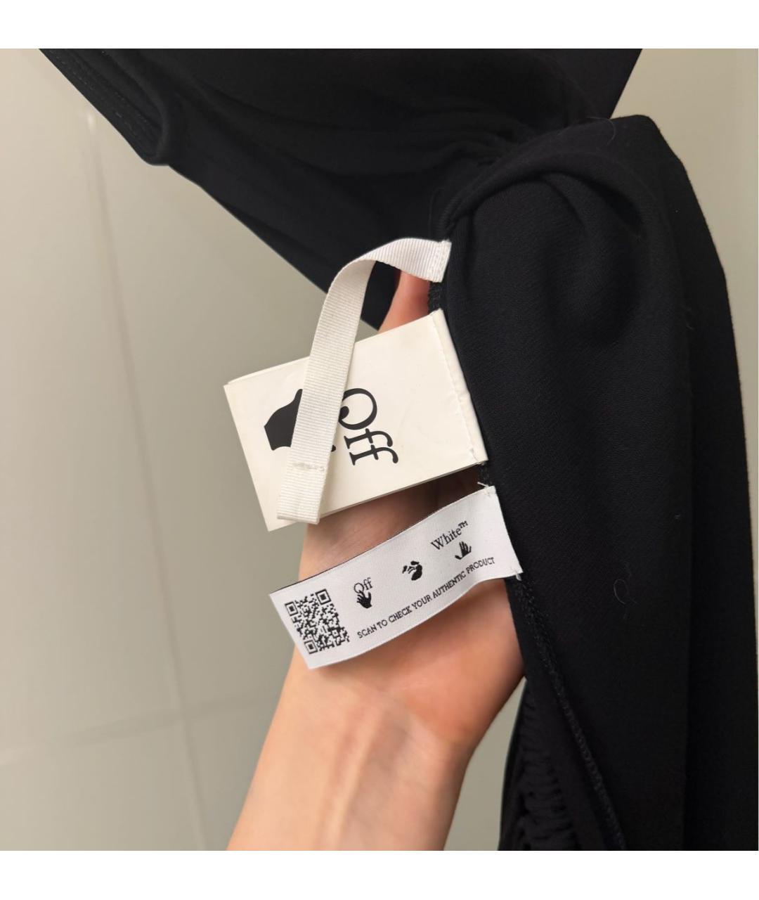 OFF-WHITE Черное вечернее платье, фото 5
