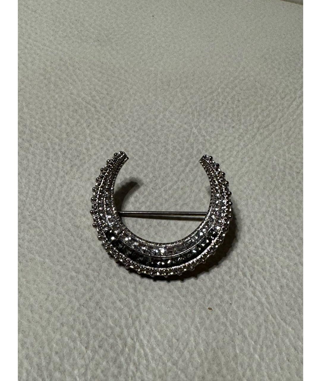 CHANEL Серебряная металлическая булавка / брошь, фото 2