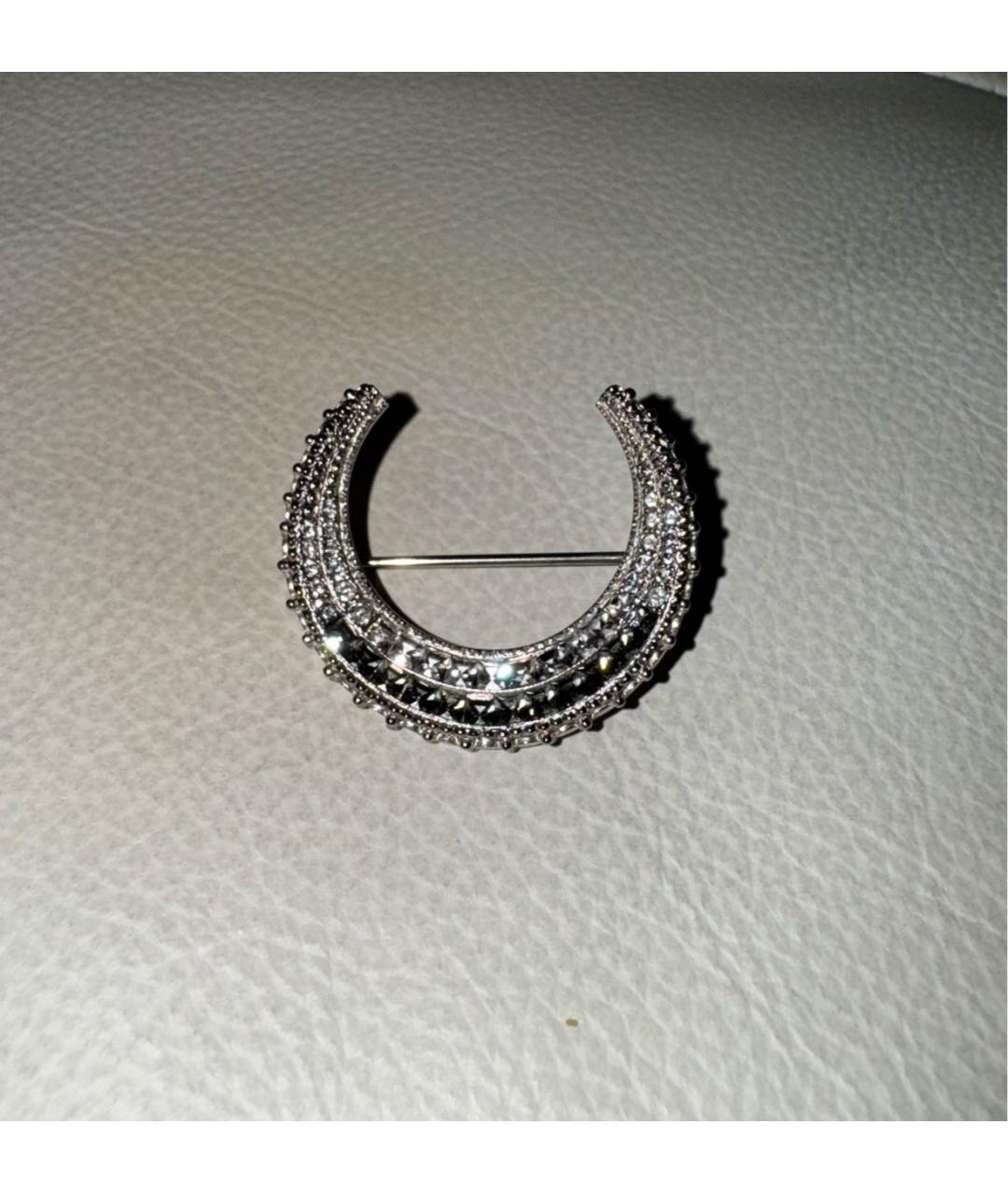 CHANEL Серебряная металлическая булавка / брошь, фото 4
