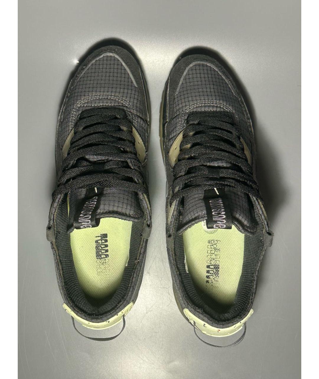NIKE Антрацитовые синтетические низкие кроссовки / кеды, фото 3