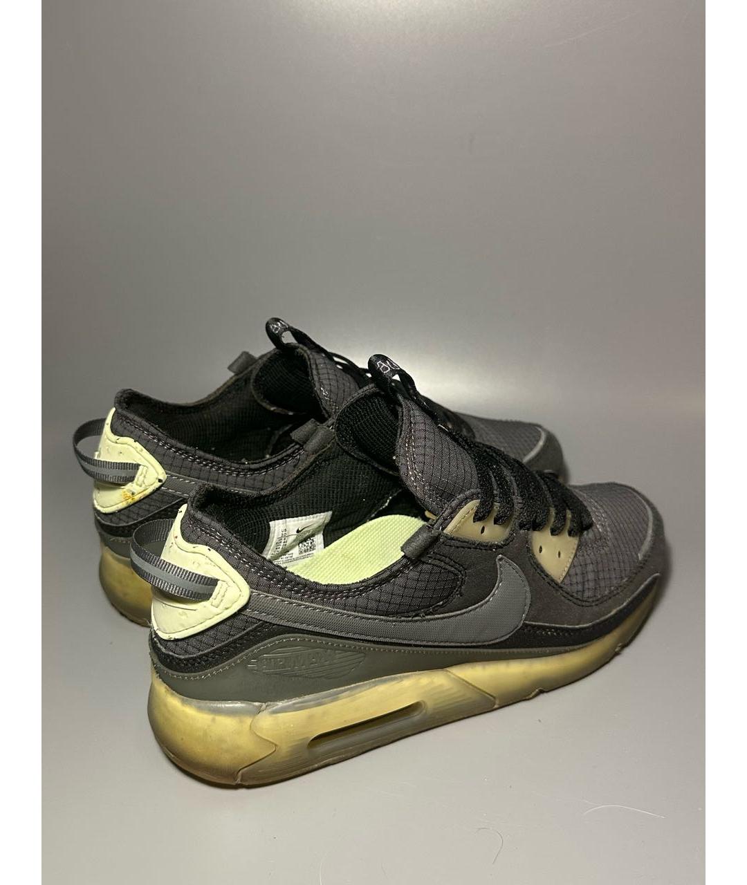 NIKE Антрацитовые синтетические низкие кроссовки / кеды, фото 7
