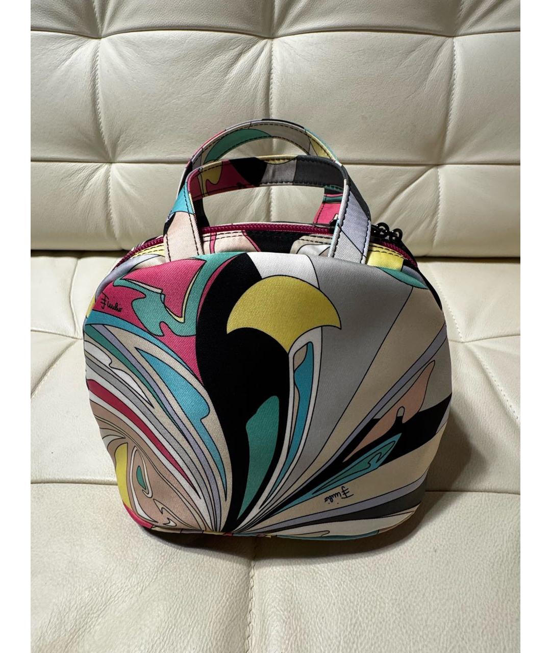 EMILIO PUCCI Мульти синтетическая сумка с короткими ручками, фото 2
