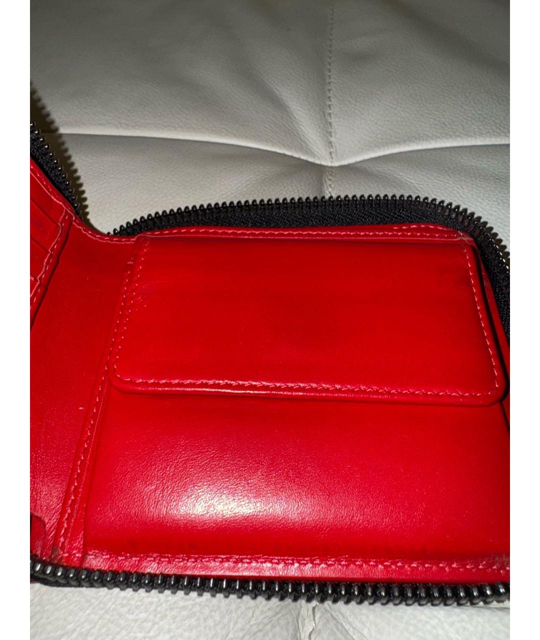 CHRISTIAN LOUBOUTIN Черный кожаный кошелек, фото 3