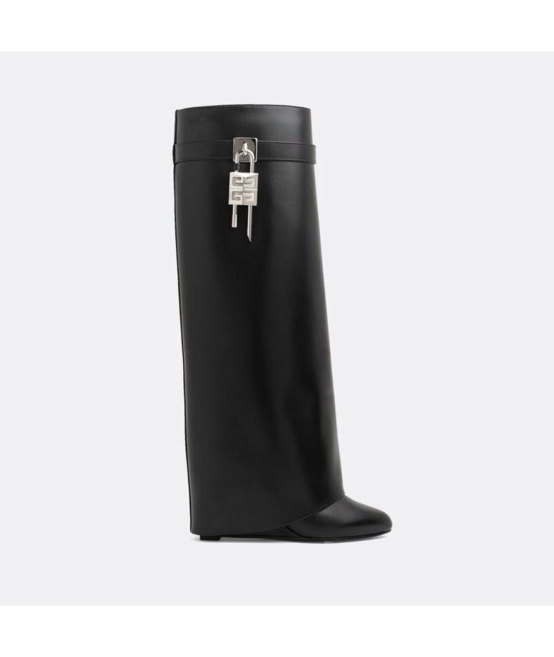 GIVENCHY Черные кожаные сапоги, фото 8
