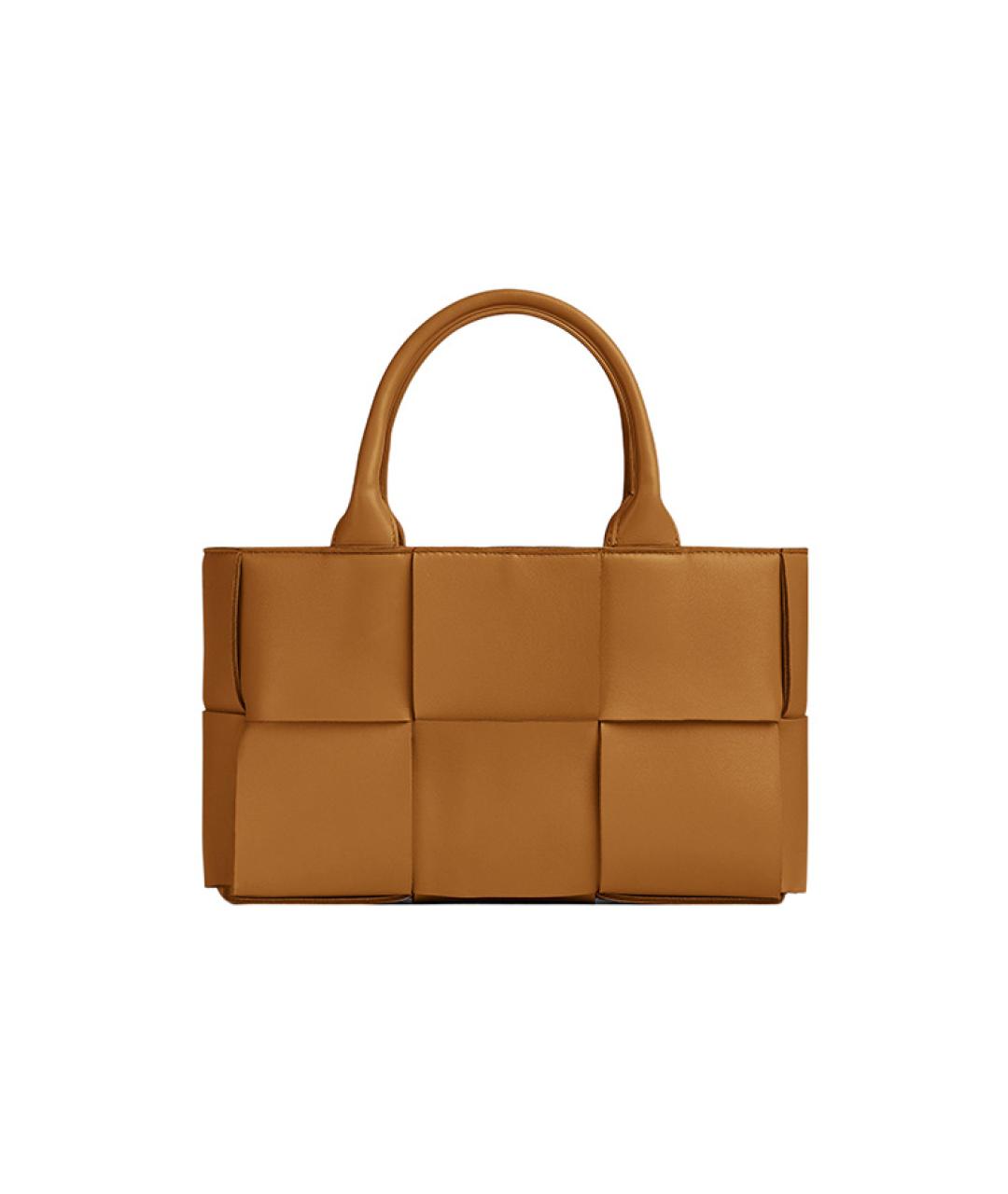 BOTTEGA VENETA Коричневая кожаная сумка через плечо, фото 6