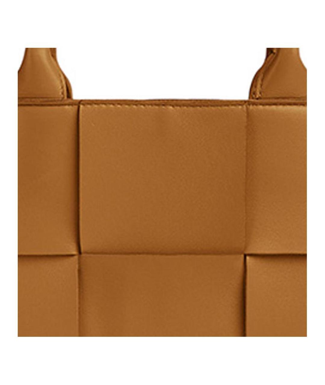 BOTTEGA VENETA Коричневая кожаная сумка через плечо, фото 4