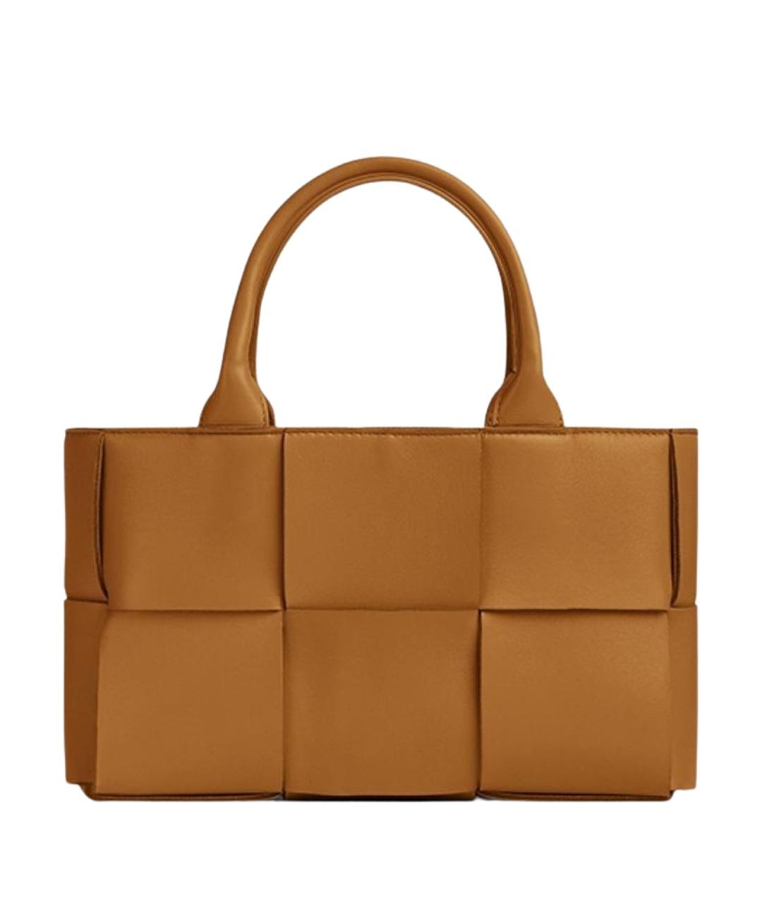 BOTTEGA VENETA Коричневая кожаная сумка через плечо, фото 1