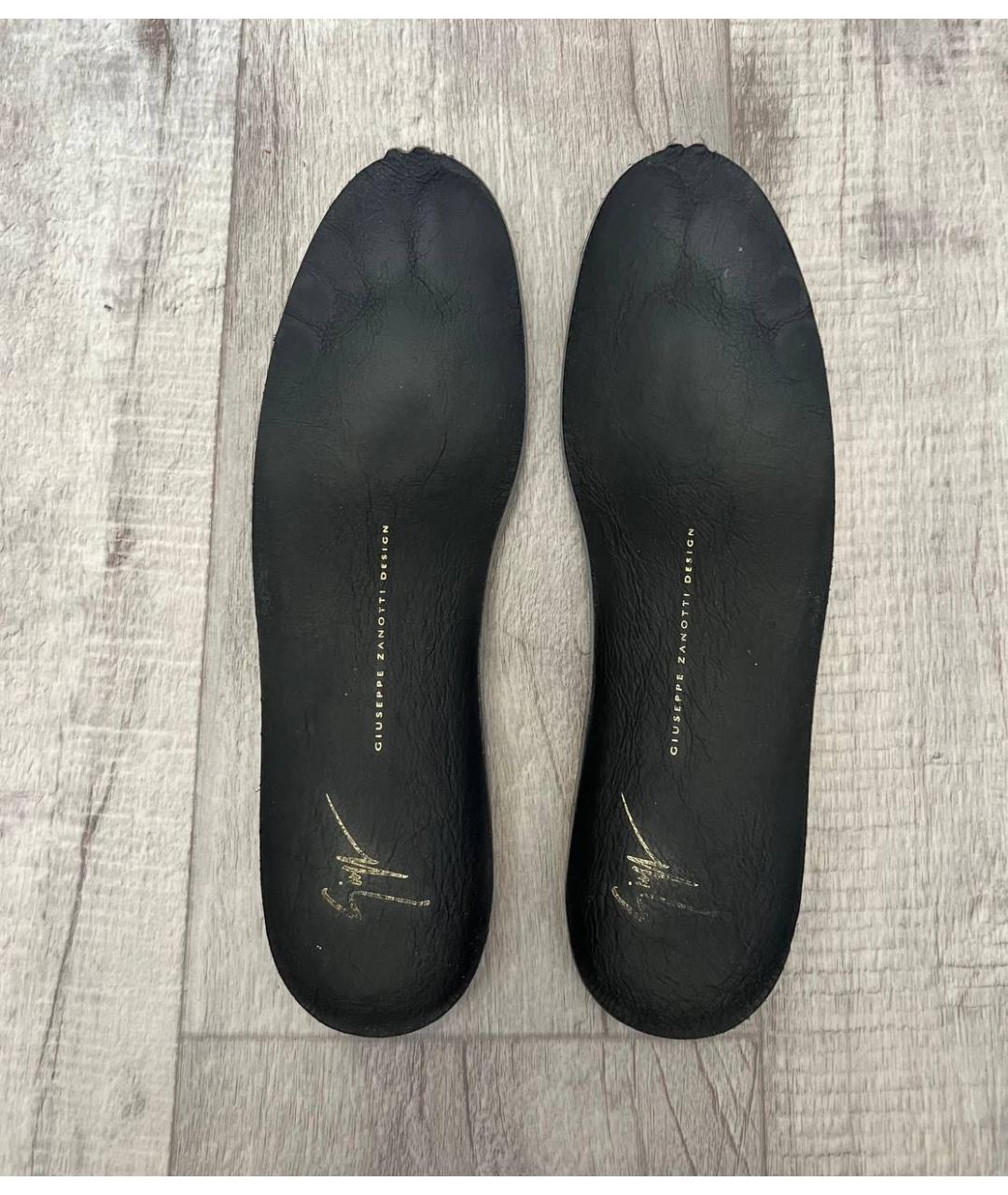 GIUSEPPE ZANOTTI DESIGN Бордовые текстильные высокие кроссовки / кеды, фото 8