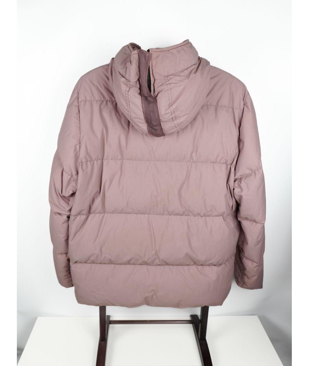STONE ISLAND Коралловый полиамидовый пуховик, фото 2