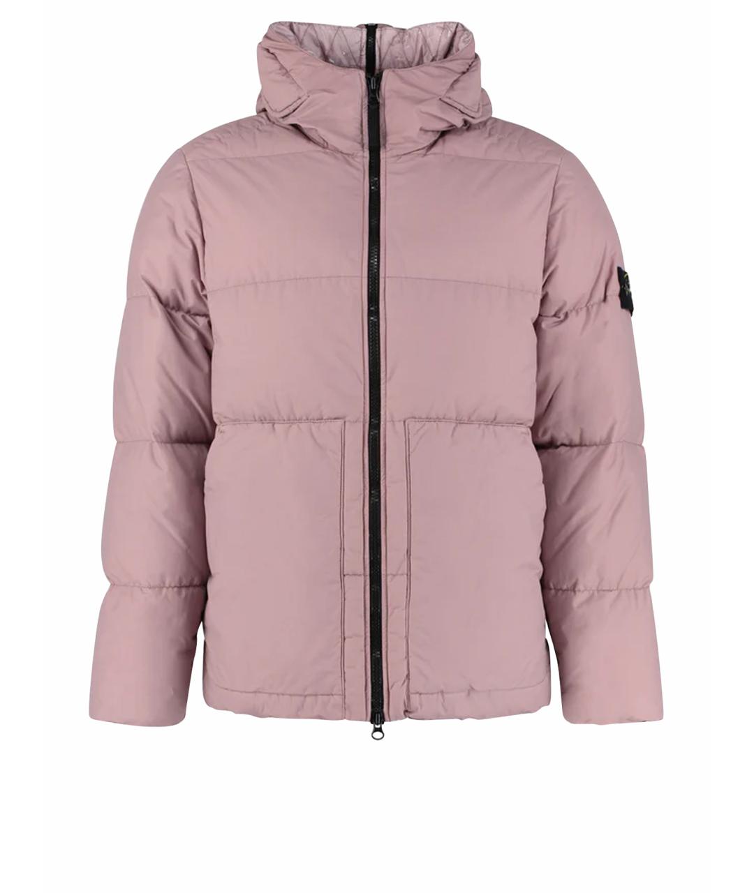 STONE ISLAND Коралловый полиамидовый пуховик, фото 1