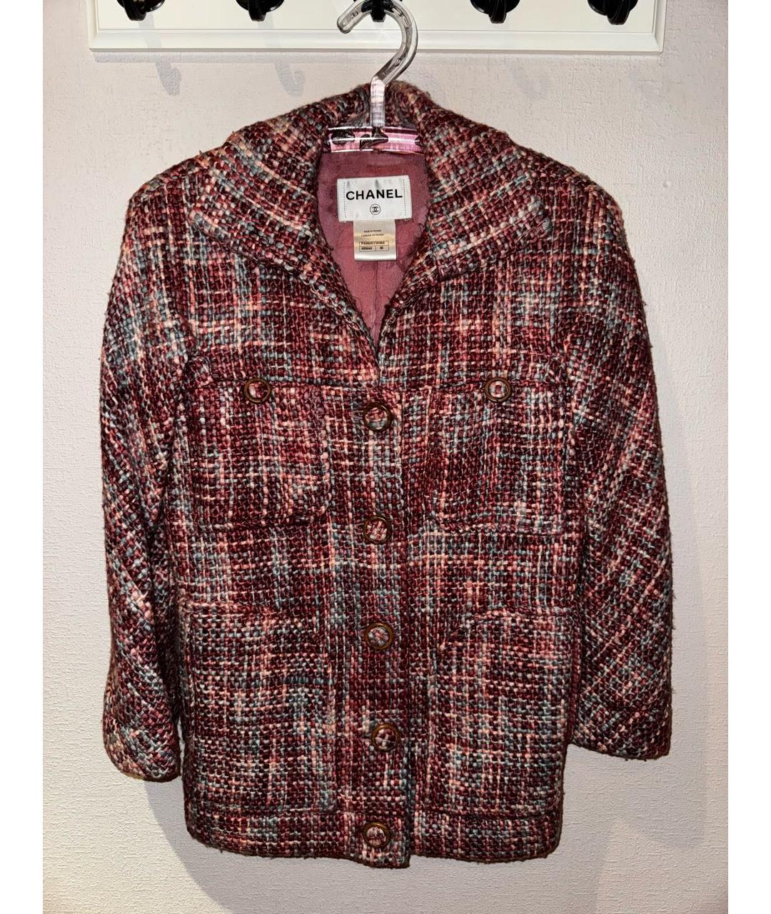 CHANEL Мульти шерстяной жакет/пиджак, фото 8