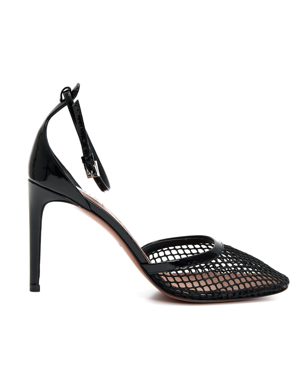 ALAIA Черные кожаные босоножки, фото 1