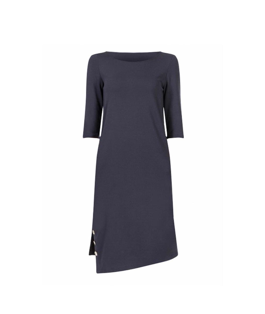 ARMANI JEANS Темно-синее вискозное повседневное платье, фото 1
