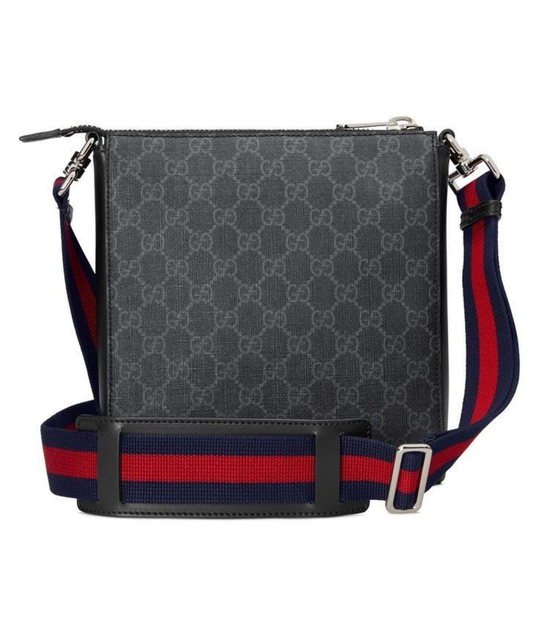 GUCCI Антрацитовая сумка тоут, фото 3