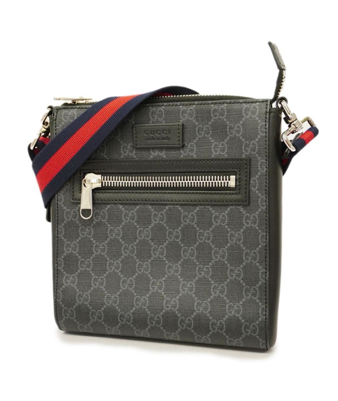 GUCCI Антрацитовая сумка тоут, фото 2