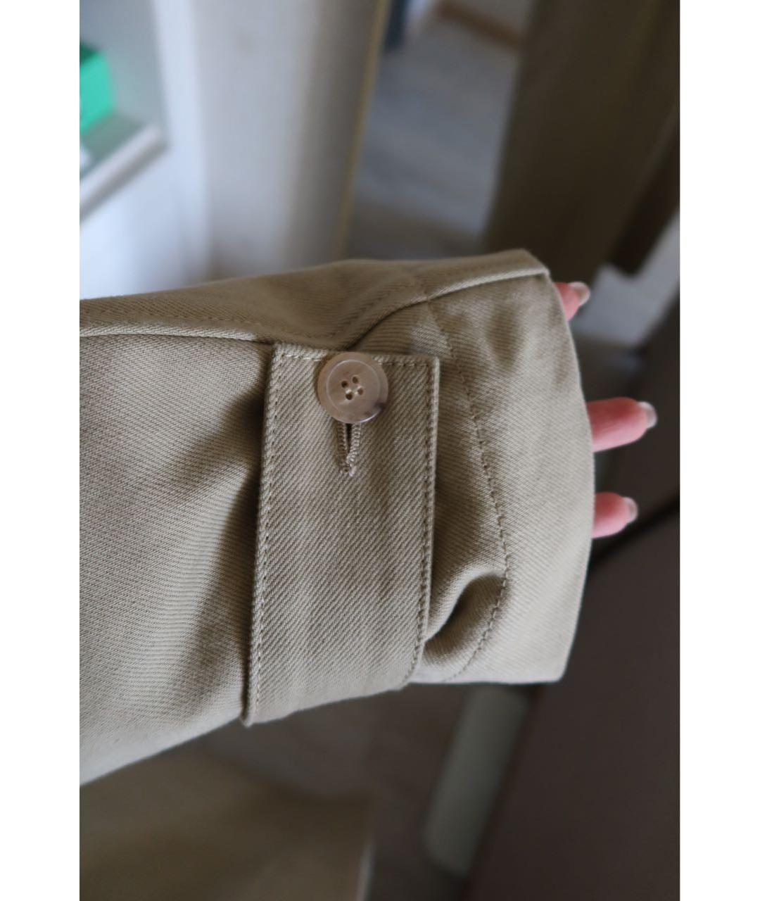 HAIKURE Бежевое хлопковое пальто, фото 5