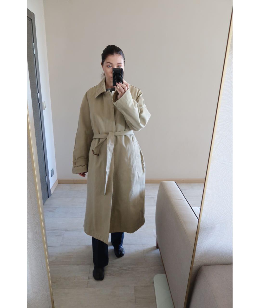 HAIKURE Бежевое хлопковое пальто, фото 7