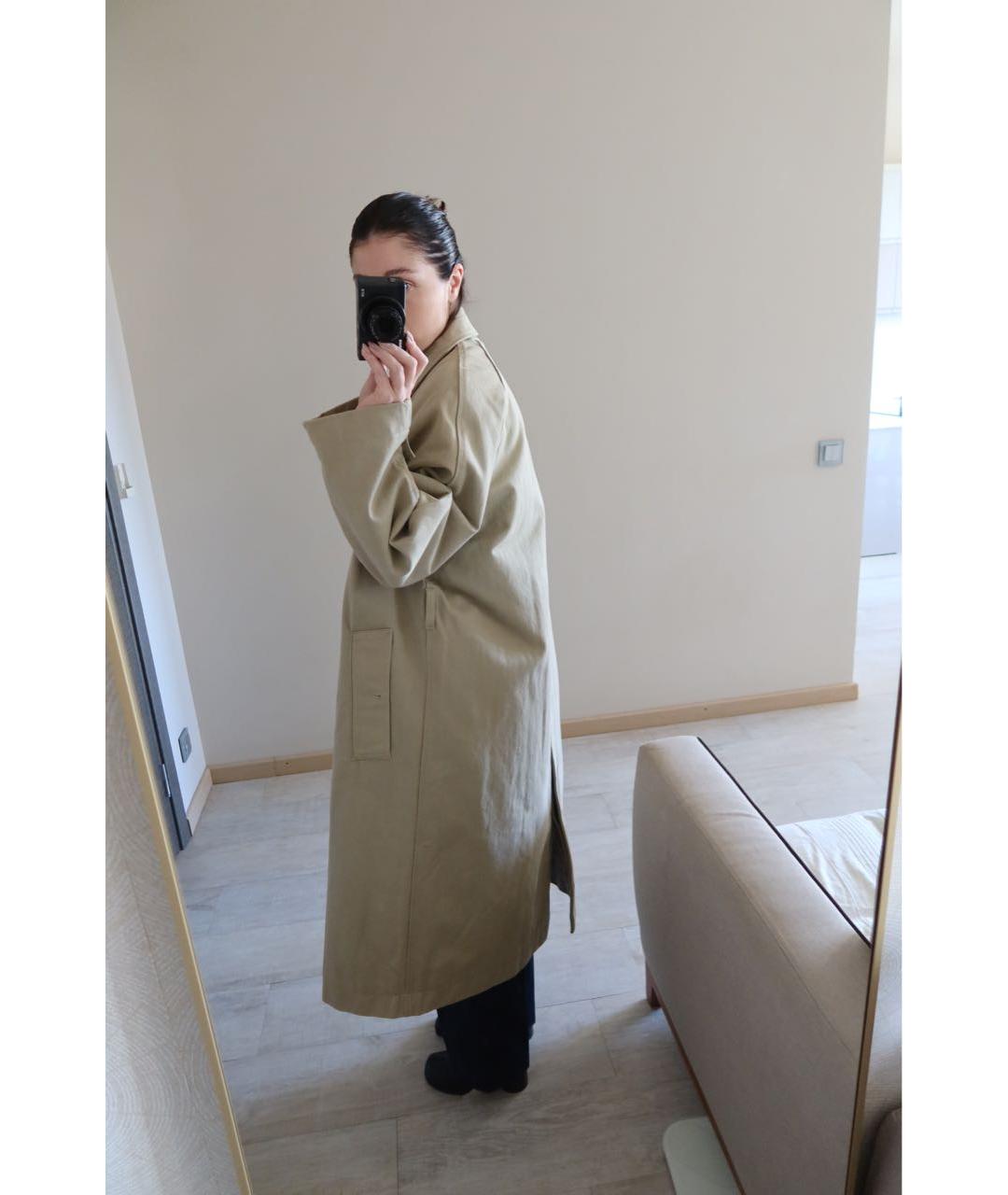 HAIKURE Бежевое хлопковое пальто, фото 6