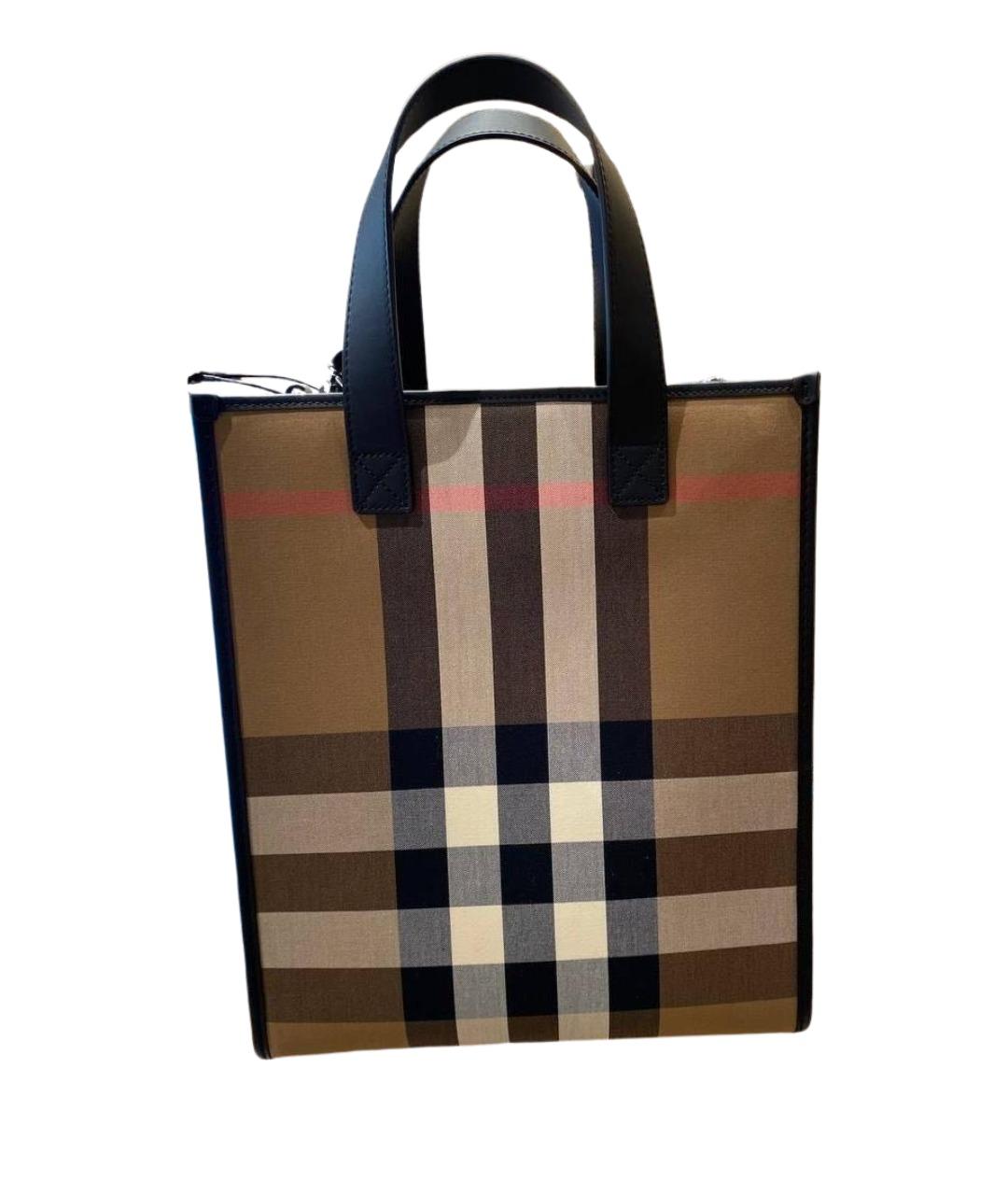 BURBERRY Бежевая кожаная сумка через плечо, фото 1