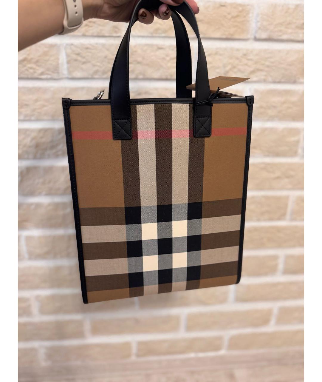 BURBERRY Бежевая кожаная сумка через плечо, фото 5