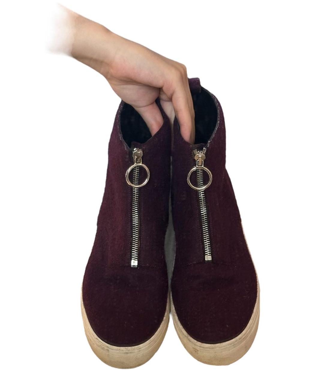 CELINE Фиолетовые текстильные ботинки, фото 3