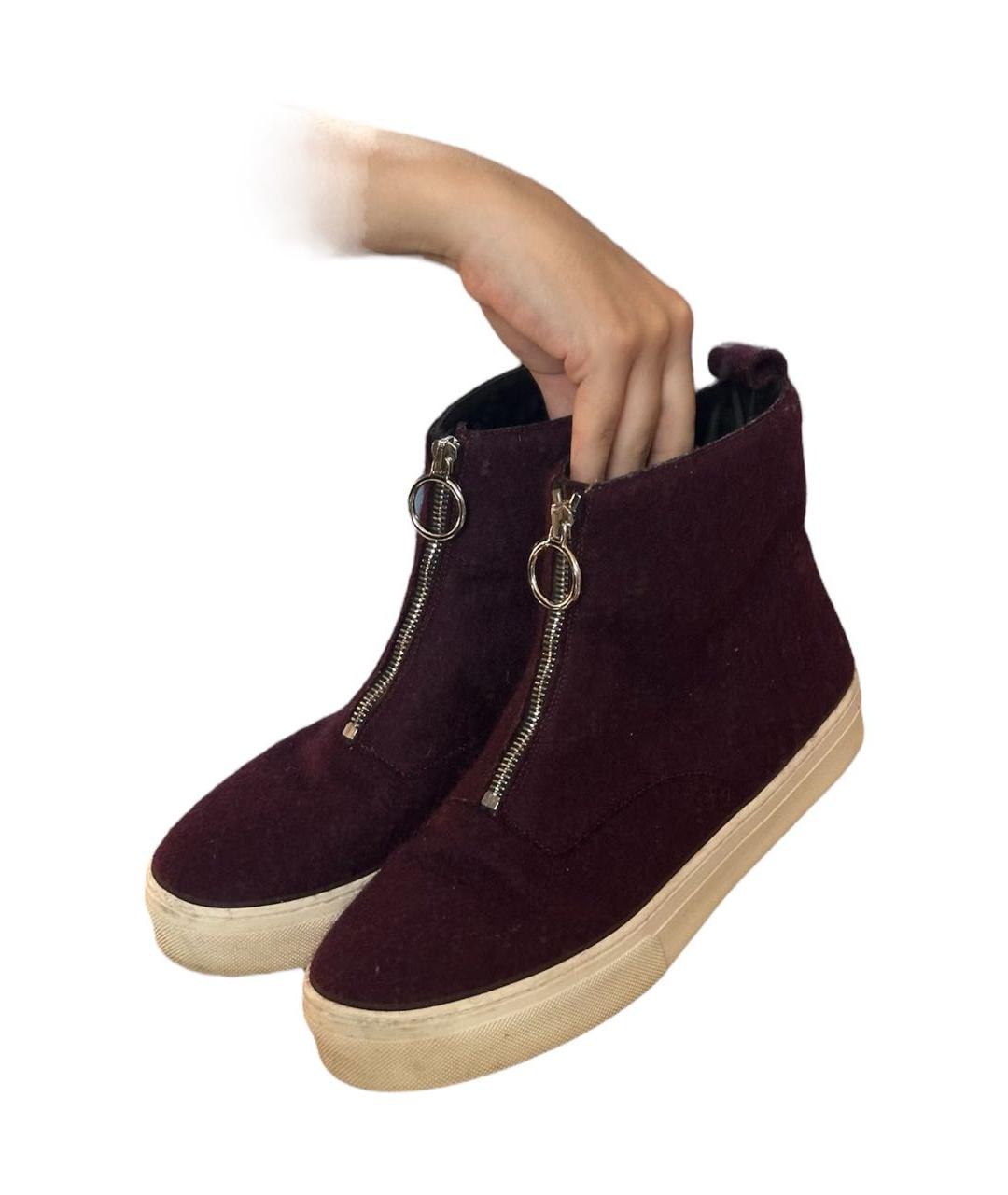 CELINE Фиолетовые текстильные ботинки, фото 7