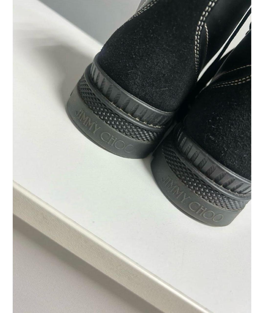 JIMMY CHOO Черные кожаные ботинки, фото 5