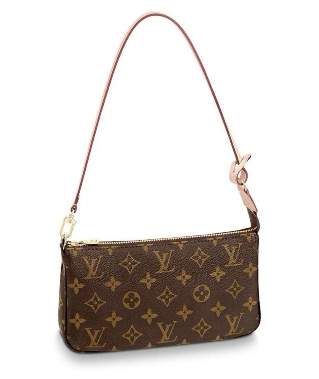 LOUIS VUITTON Коричневая сумка с короткими ручками, фото 1