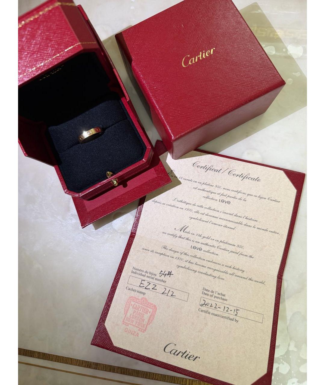 CARTIER Желтое кольцо из желтого золота, фото 3