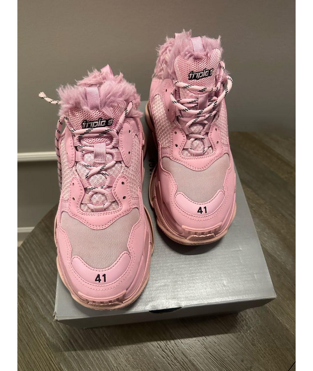BALENCIAGA Розовые кроссовки, фото 3