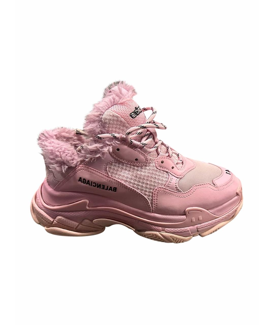BALENCIAGA Розовые кроссовки, фото 1