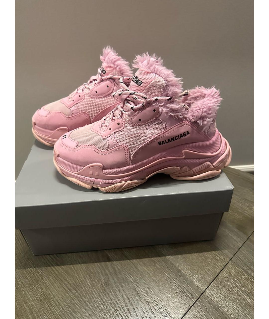 BALENCIAGA Розовые кроссовки, фото 2