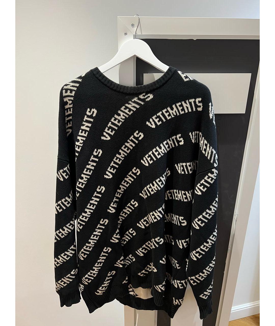 VETEMENTS Черный шерстяной джемпер / свитер, фото 4