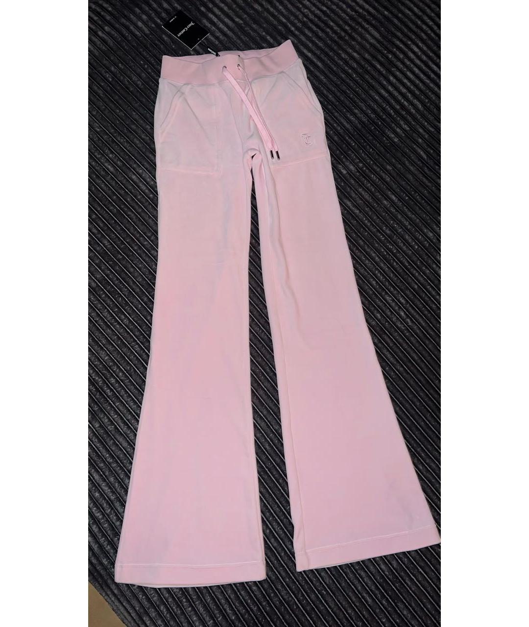 JUICY COUTURE Розовый велюровый спортивные костюмы, фото 5