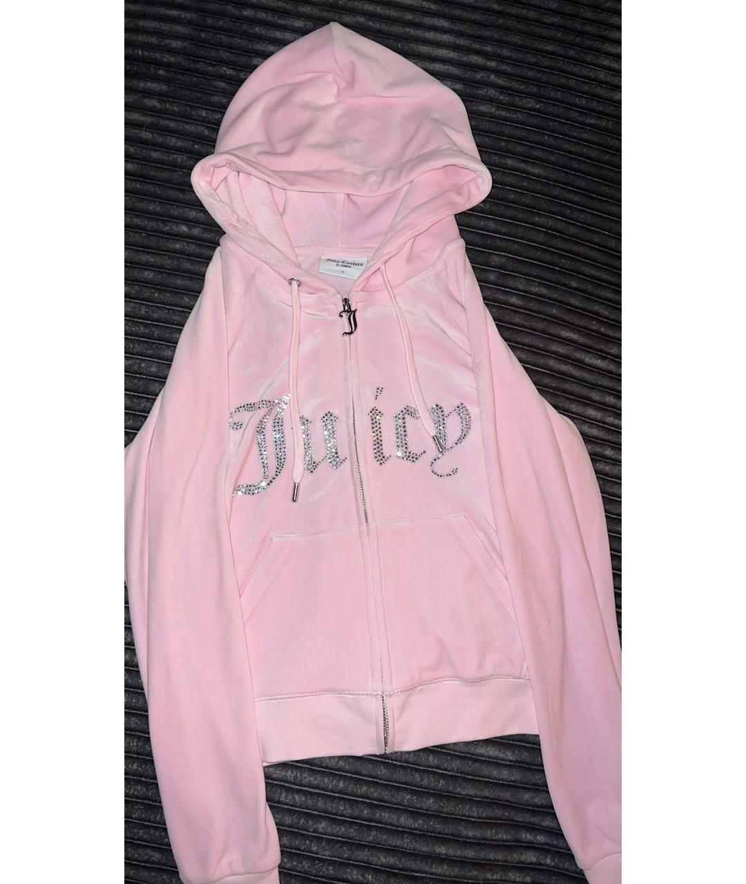 JUICY COUTURE Розовый велюровый спортивные костюмы, фото 2