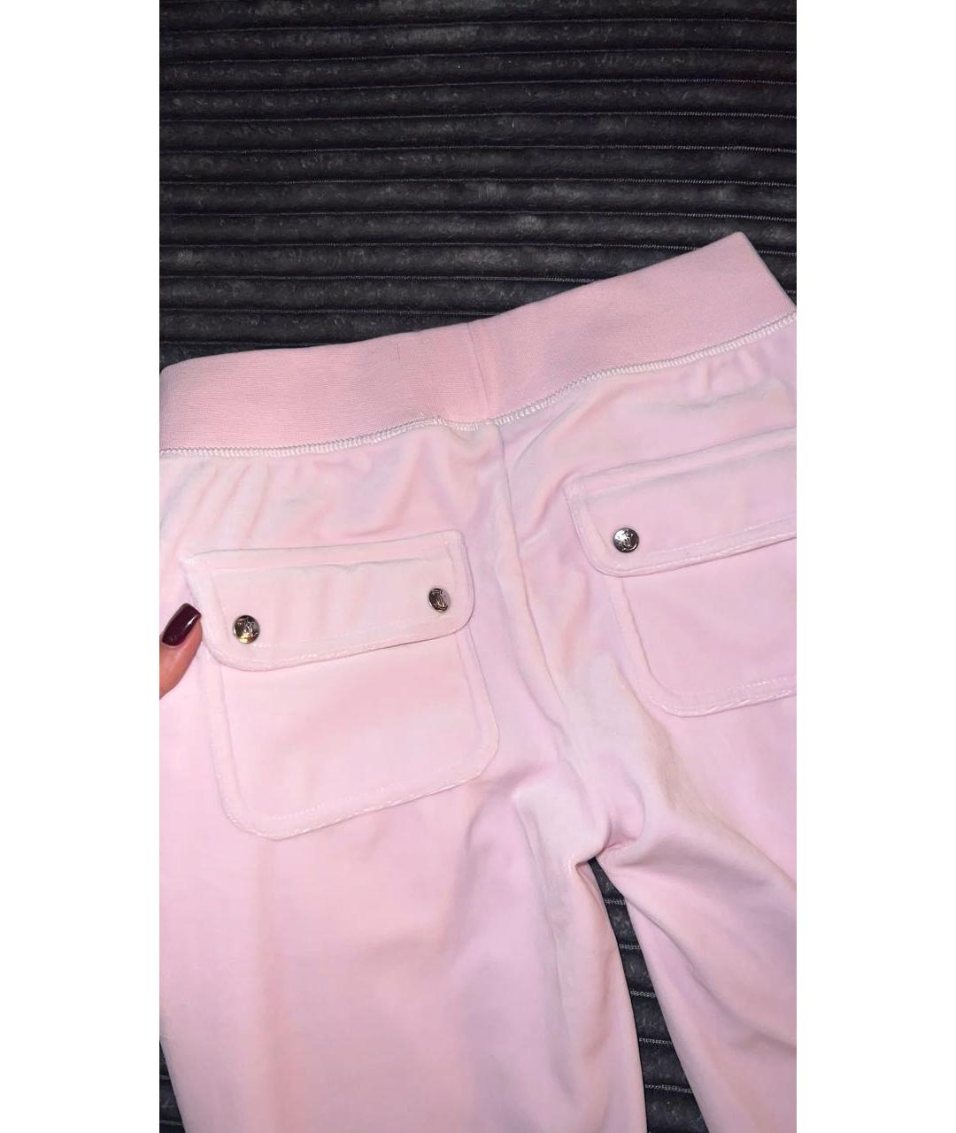 JUICY COUTURE Розовый велюровый спортивные костюмы, фото 7