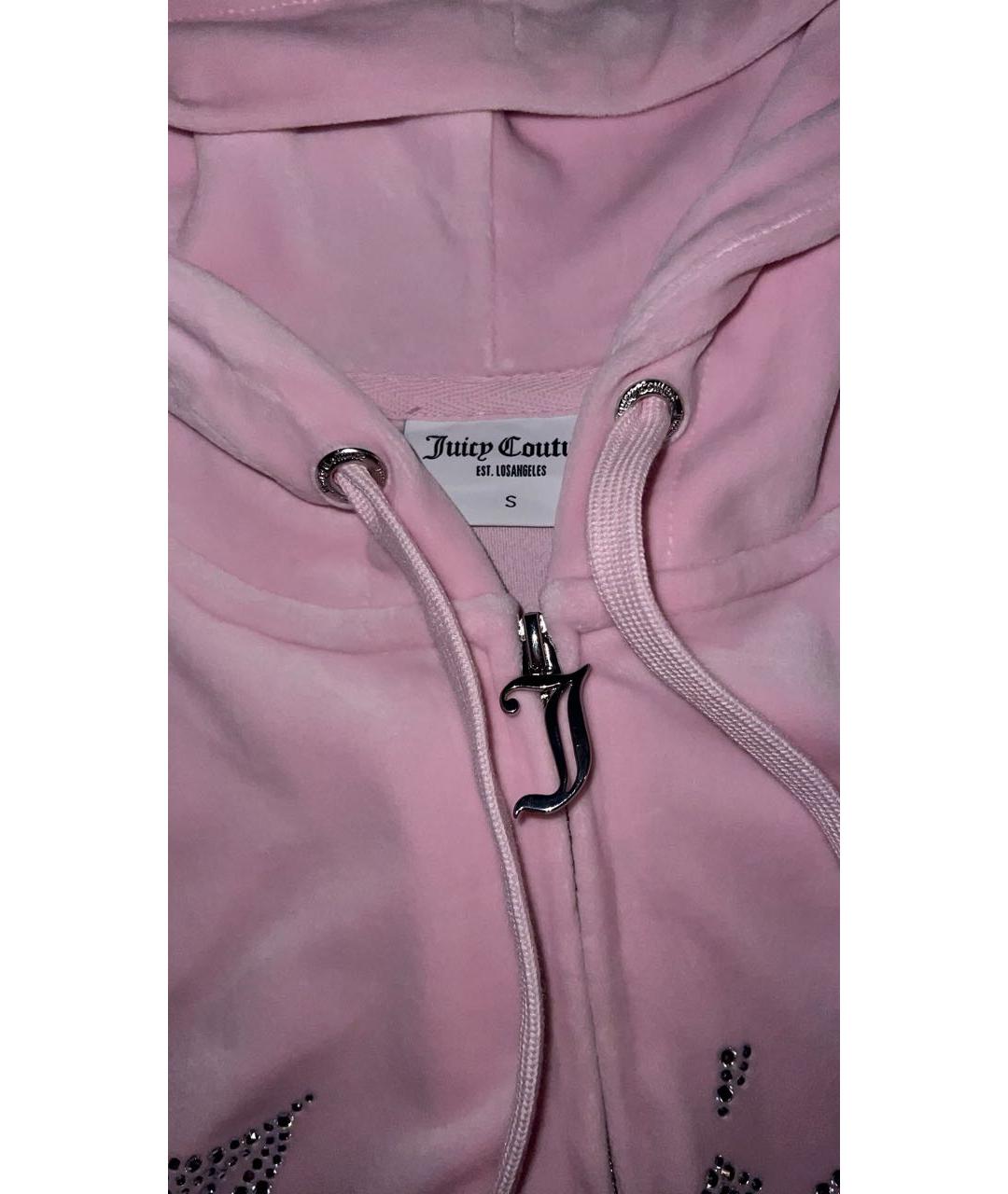JUICY COUTURE Розовый велюровый спортивные костюмы, фото 4