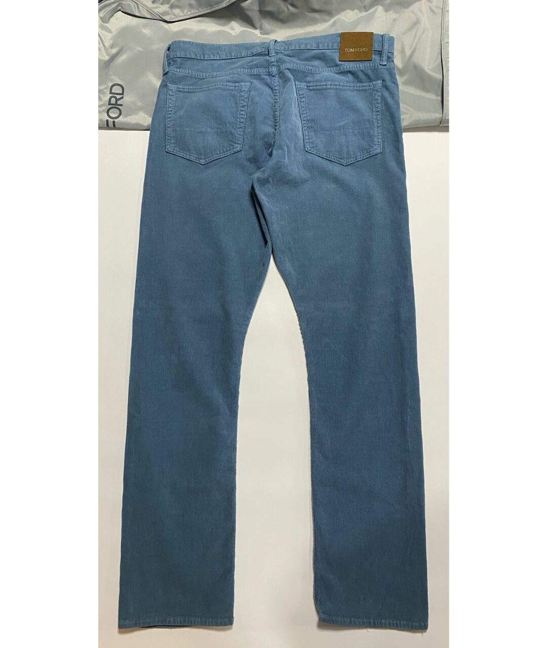 TOM FORD Голубые хлопковые прямые джинсы, фото 2