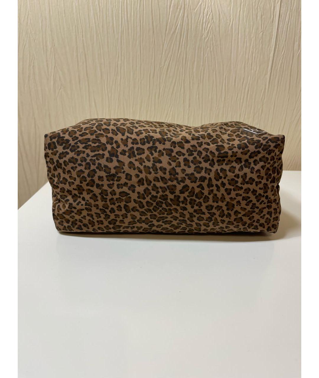 BOTTEGA VENETA Коричневая тканевая сумка с короткими ручками, фото 6