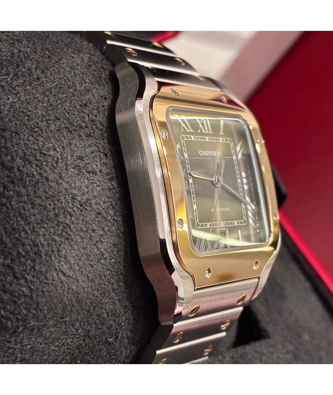 CARTIER Серебряные часы из желтого золота, фото 5