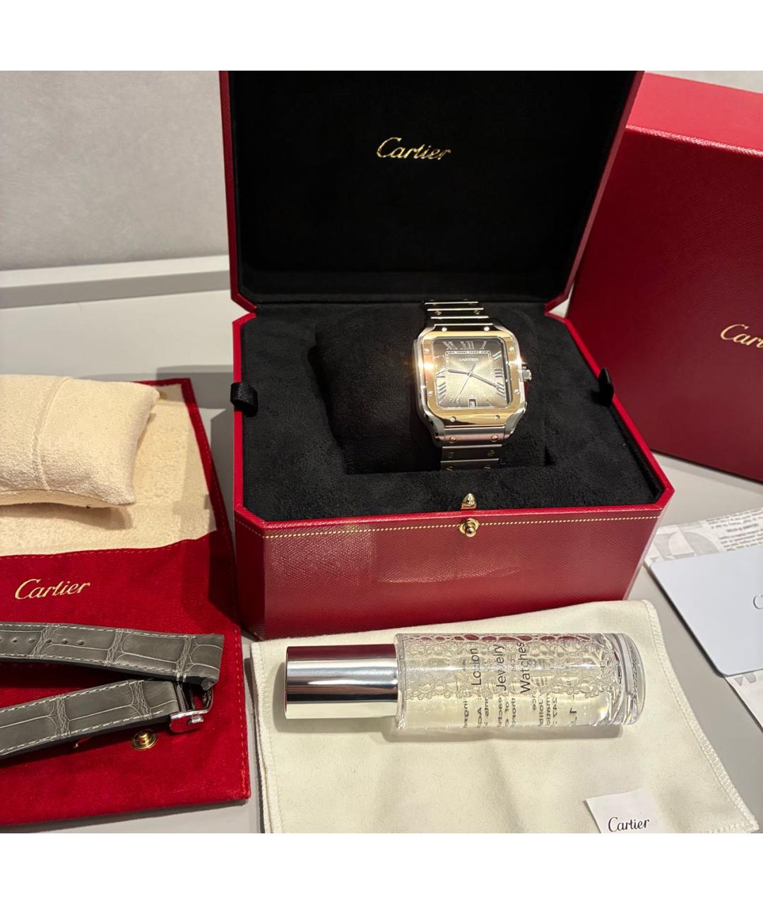 CARTIER Серебряные часы из желтого золота, фото 6