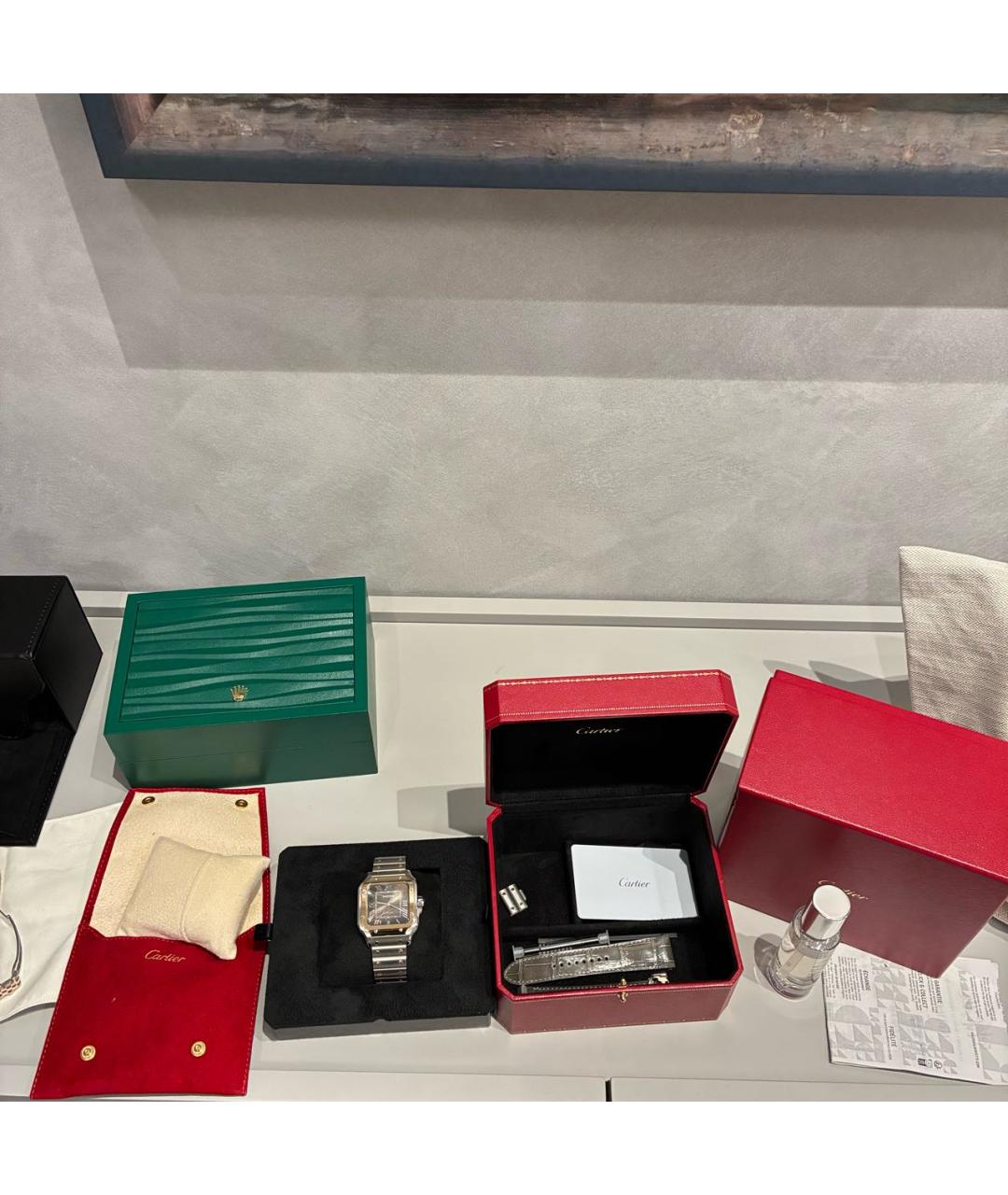 CARTIER Серебряные часы из желтого золота, фото 7